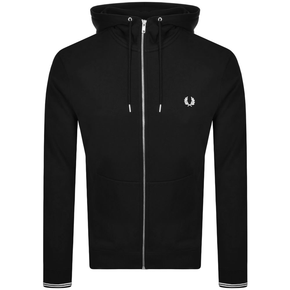Alternative Image for ProductFred Perry Full Zip Hoodie Black1